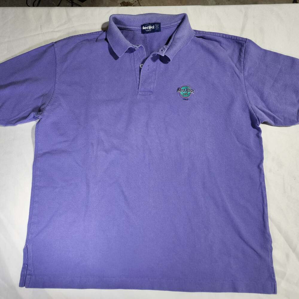 Vintage Hard Rock Cafe Maui Purple Polo Shirt